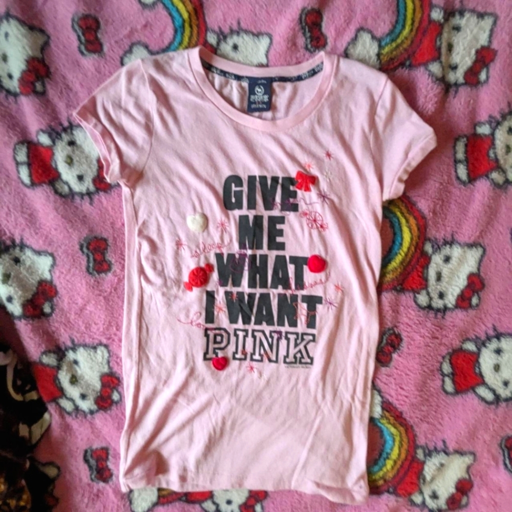 Mcbling Victoria's Secret Pink Shirt